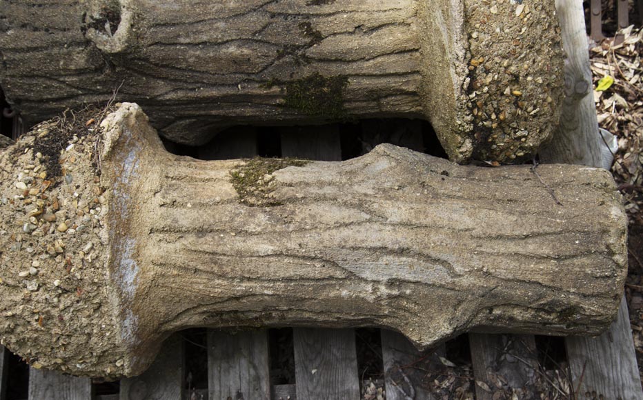 Ensemble de poteaux en ciment de style Rocaille Ensemble de poteaux en ciment de style Rocaille-6