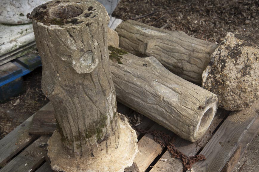 Ensemble de poteaux en ciment de style Rocaille Ensemble de poteaux en ciment de style Rocaille-7