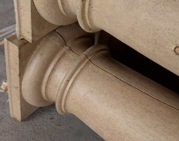 Lot de six colonnes doriques en bois ancienne Lot de six colonnes doriques en bois ancienne-6