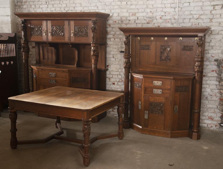 Salle à manger de style Viking en chêne Salle à manger de style Viking en chêne-1