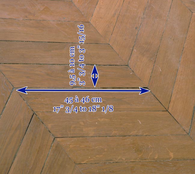 Lot de 15 m² de parquet ancien Point de Hongrie en chêne Lot de 15 m² de parquet ancien Point de Hongrie en chêne-9