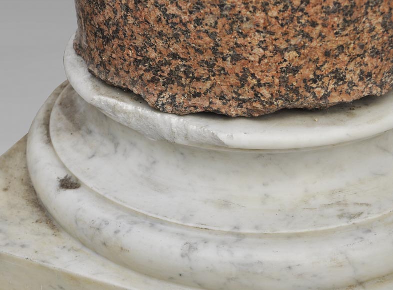 Paire de colonnes anciennes en granit Paire de colonnes anciennes en granit-9