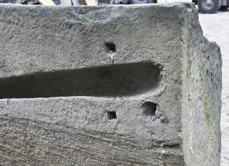 Banc de jardin ancien en pierre Banc de jardin ancien en pierre-9