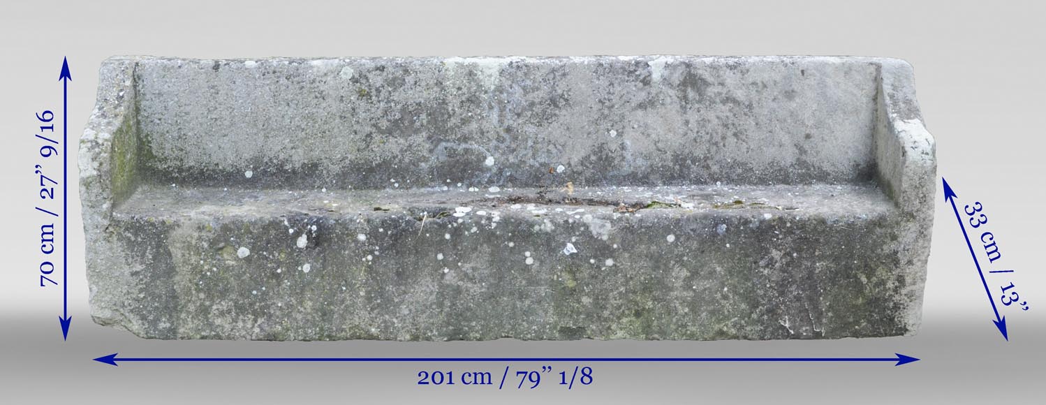 Banc de jardin ancien en pierre Banc de jardin ancien en pierre-10