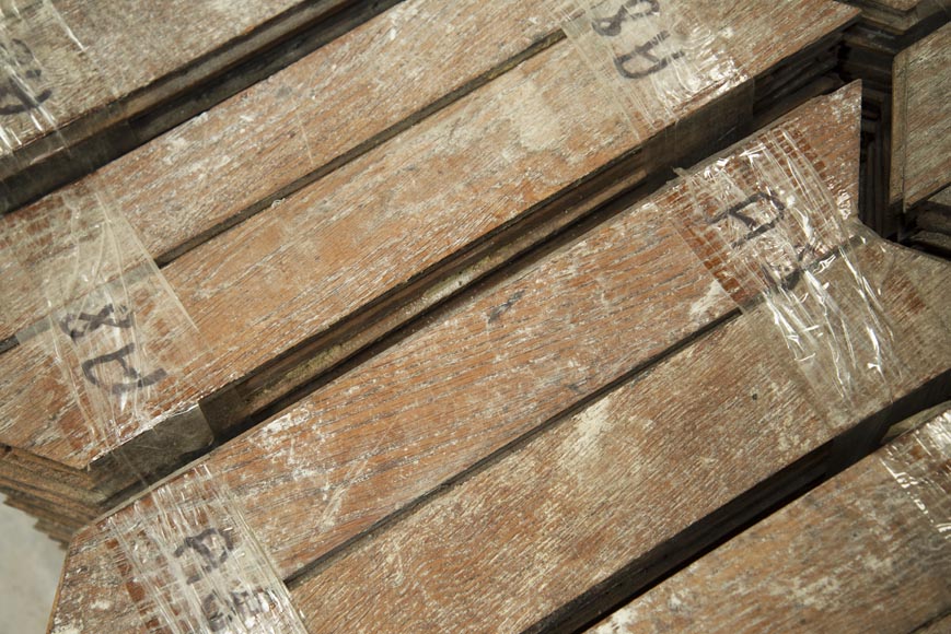 Lot de 11 m2 de parquet en chêne Point de Hongrie Lot de 11 m2 de parquet en chêne Point de Hongrie-2