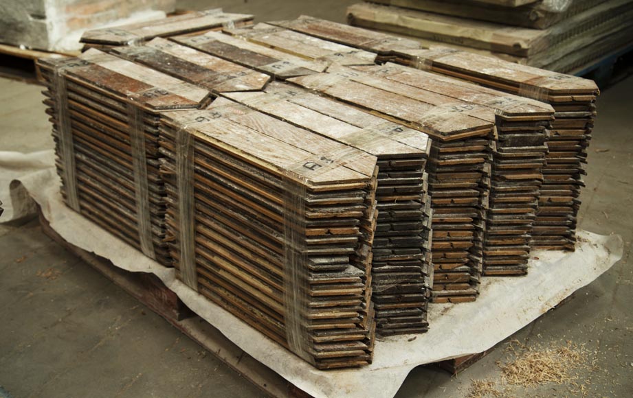 Lot de 11 m2 de parquet en chêne Point de Hongrie Lot de 11 m2 de parquet en chêne Point de Hongrie-3