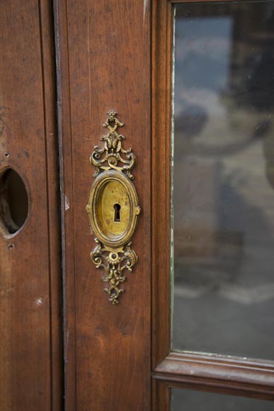 Grande porte coulissante en noyer Grande porte coulissante en noyer-4
