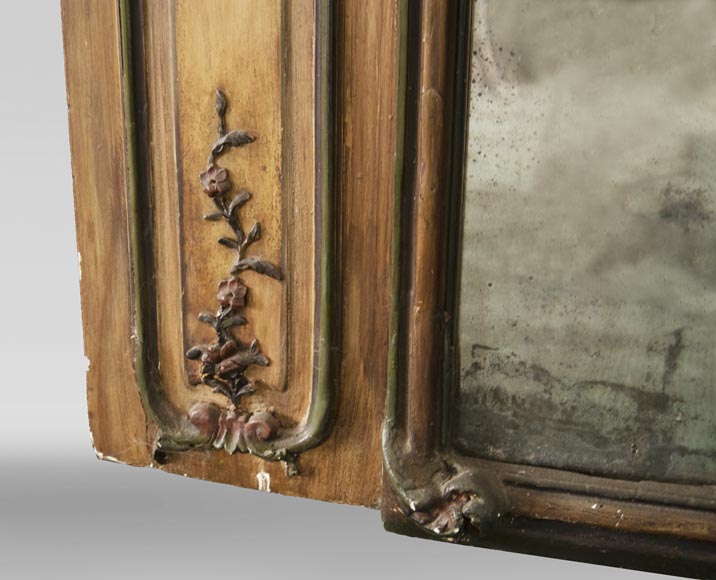 Trumeau orné d'une huile sur toile figurant un singe musicien Trumeau orné d'une huile sur toile figurant un singe musicien-9