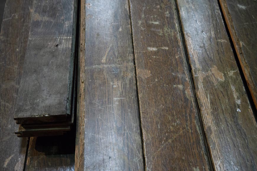 Lot d'environ 28 m2 de parquet linéaire en chêne Lot d'environ 28 m2 de parquet linéaire en chêne-4