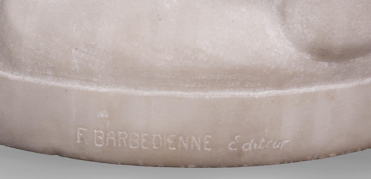 Etienne Maurice FALCONET (d'après) - Vénus retirant le carquois de Cupidon, en marbre de Carrare Etienne Maurice FALCONET (d'après) - Vénus retirant le carquois de Cupidon, en marbre de Carrare-10