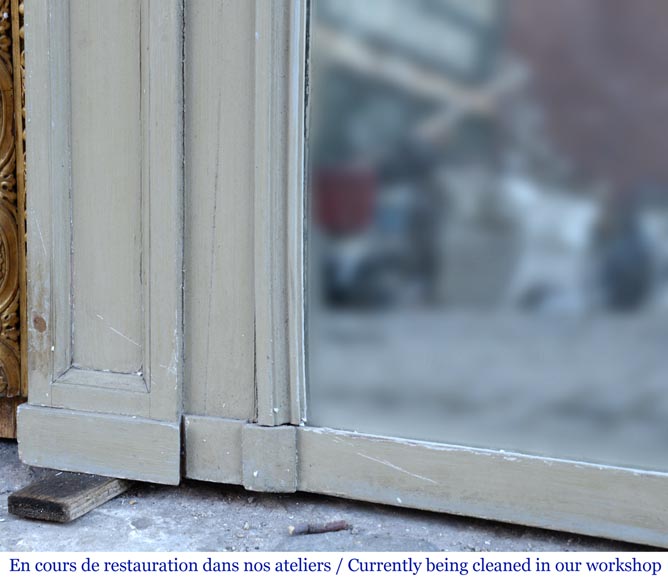 Trumeau ancien décoré de guirlandes de fruits Trumeau ancien décoré de guirlandes de fruits-5