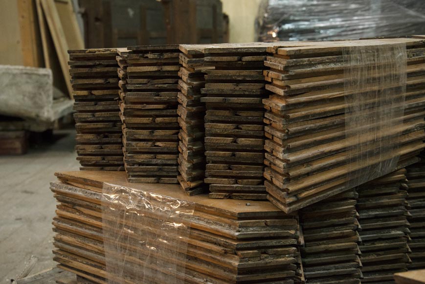 Lot d'environ 19 m2 de parquet ancien Point de Hongrie en chêne Lot d'environ 19 m2 de parquet ancien Point de Hongrie en chêne-7