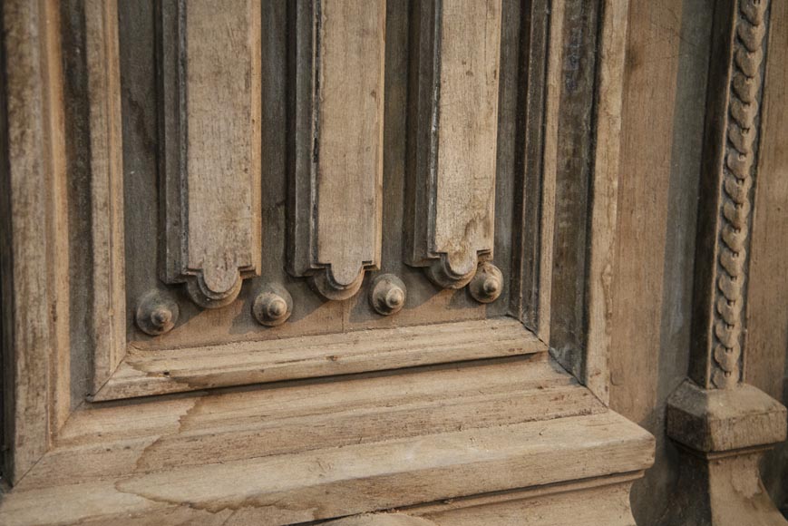 Paire de portes anciennes de style Napoléon III en chêne Paire de portes anciennes de style Napoléon III en chêne-5