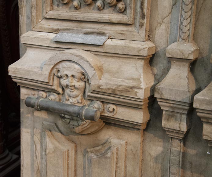 Paire de portes anciennes de style Napoléon III en chêne Paire de portes anciennes de style Napoléon III en chêne-7