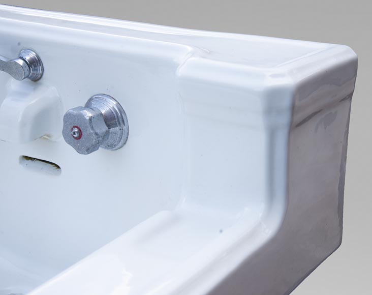 Lavabo sur colonne en faïence de marque Standard Lavabo sur colonne en faïence de marque Standard-4