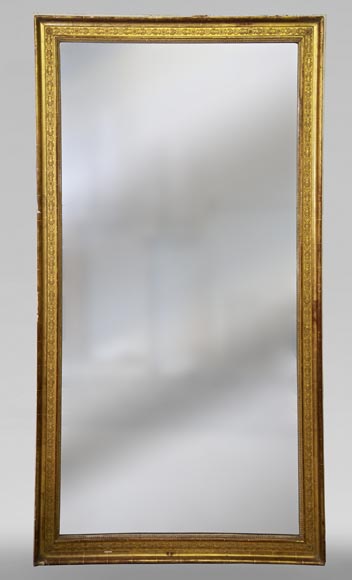 Trumeau ancien d'époque Restauration à décor de frises de fleurs Trumeau ancien d'époque Restauration à décor de frises de fleurs-0