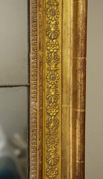 Trumeau ancien d'époque Restauration à décor de frises de fleurs Trumeau ancien d'époque Restauration à décor de frises de fleurs-3