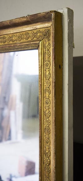 Trumeau ancien d'époque Restauration à décor de frises de fleurs Trumeau ancien d'époque Restauration à décor de frises de fleurs-4