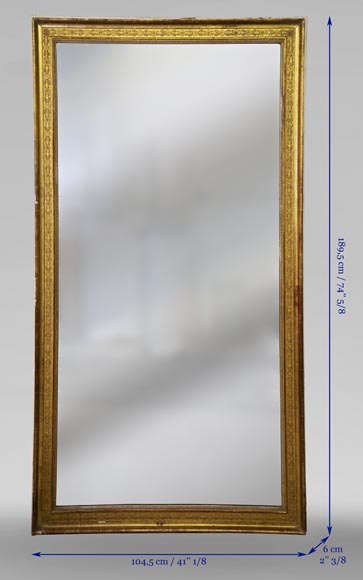 Trumeau ancien d'époque Restauration à décor de frises de fleurs Trumeau ancien d'époque Restauration à décor de frises de fleurs-6