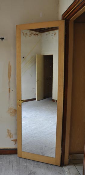 Paire de portes en trompe l'oeil de bois de style Art Déco, fin du XXe siècle  Paire de portes en trompe l'oeil de bois de style Art Déco, fin du XXe siècle -11