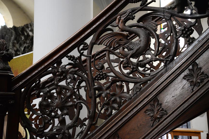 Chaire à prêcher de style Néo-Gothique en chêne Chaire à prêcher de style Néo-Gothique en chêne-7