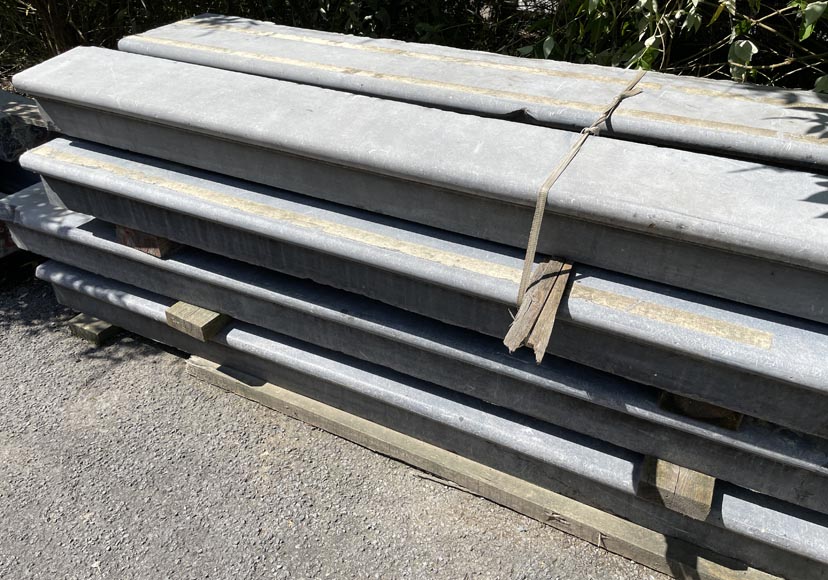 Lot de marches en marbre noir fin Lot de marches en marbre noir fin-7