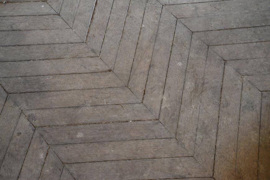 Lot de 10 m² de parquet ancien Point de Hongrie en chêne Lot de 10 m² de parquet ancien Point de Hongrie en chêne-4