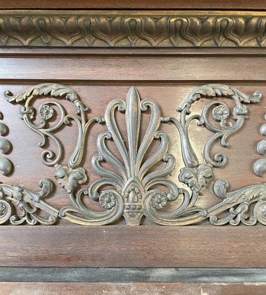 Ensemble de pièces de boiserie et bibliothèque de style Empire en acajou et bronze Ensemble de pièces de boiserie et bibliothèque de style Empire en acajou et bronze-7