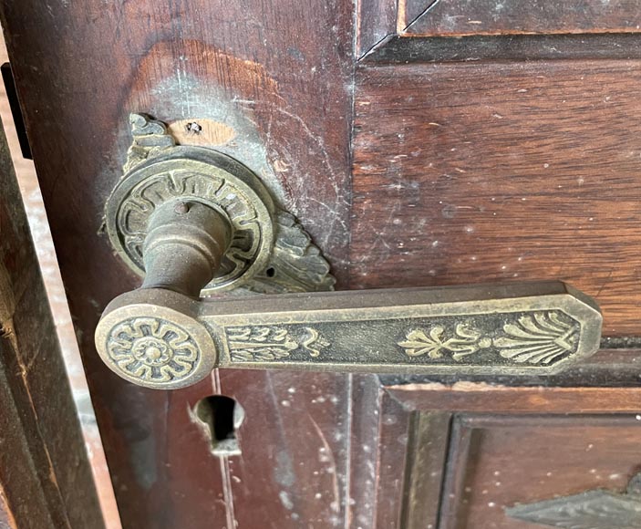 Ensemble de pièces de boiserie et bibliothèque de style Empire en acajou et bronze Ensemble de pièces de boiserie et bibliothèque de style Empire en acajou et bronze-8