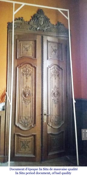 Importantes boiseries en chêne sculpté du XIXe siècle Importantes boiseries en chêne sculpté du XIXe siècle-5