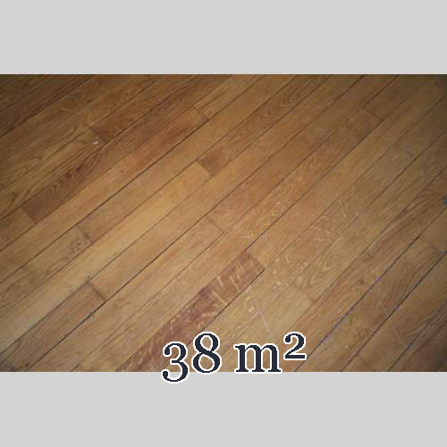 Lot de 38 m2 de parquet ancien en chêne