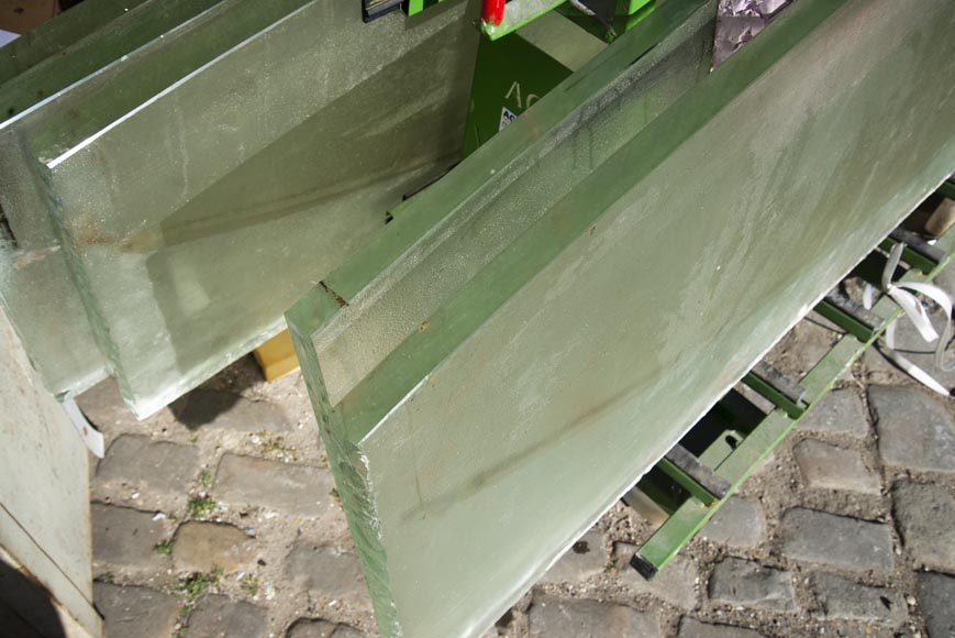 Plateaux de console en verre de Saint Gobain 1930 Plateaux de console en verre de Saint Gobain 1930-2