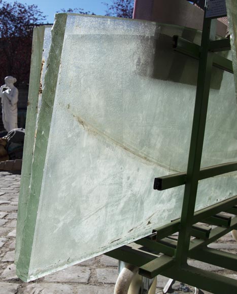 Plateaux de console en verre de Saint Gobain 1930 Plateaux de console en verre de Saint Gobain 1930-8