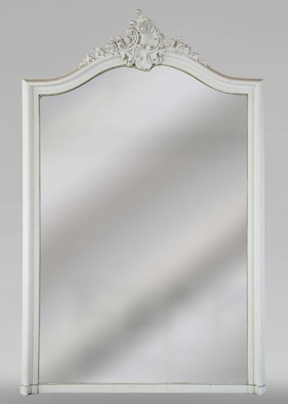 Trumeau ancien de style Louis XV sculpté d'une belle coquille asymétrique Trumeau ancien de style Louis XV sculpté d'une belle coquille asymétrique-0