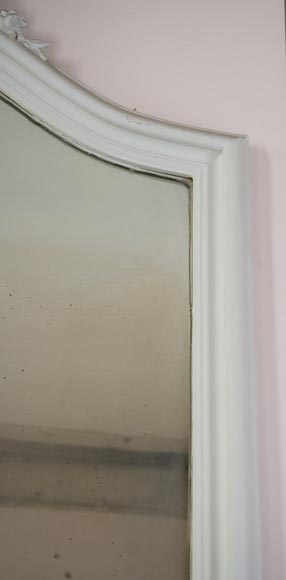 Trumeau ancien de style Louis XV sculpté d'une belle coquille asymétrique Trumeau ancien de style Louis XV sculpté d'une belle coquille asymétrique-2