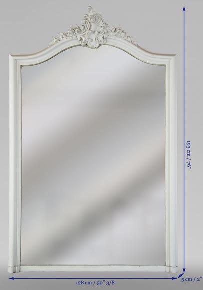 Trumeau ancien de style Louis XV sculpté d'une belle coquille asymétrique Trumeau ancien de style Louis XV sculpté d'une belle coquille asymétrique-6