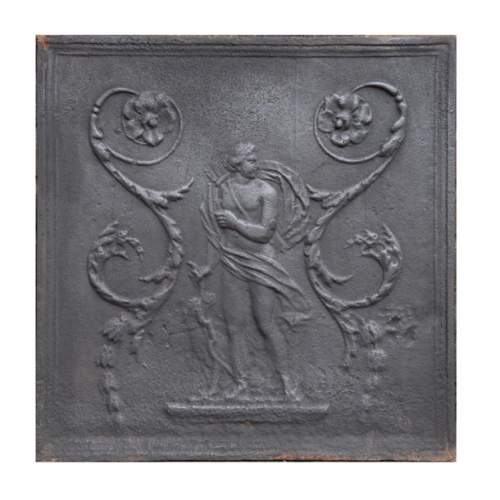 Plaque de cheminée figurant Diane, XIXe siècle