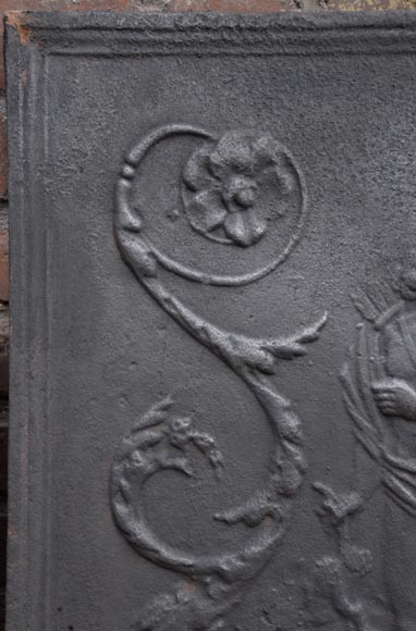 Plaque de cheminée figurant Diane, XIXe siècle Plaque de cheminée figurant Diane, XIXe siècle-2