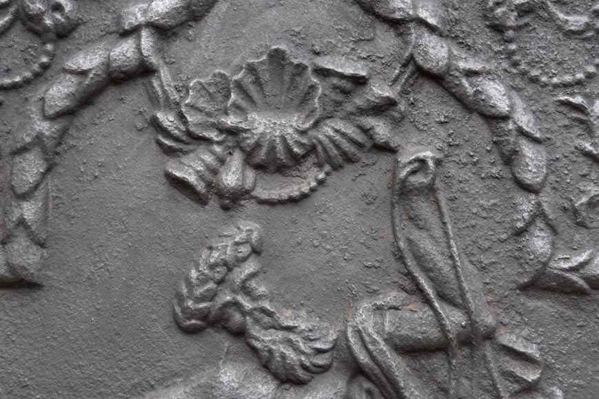 Plaque de cheminée Néo-Renaissance figurant Neptune, XIXe siècle Plaque de cheminée Néo-Renaissance figurant Neptune, XIXe siècle-4