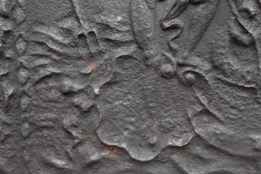 Plaque de cheminée Néo-Renaissance figurant Neptune, XIXe siècle Plaque de cheminée Néo-Renaissance figurant Neptune, XIXe siècle-6