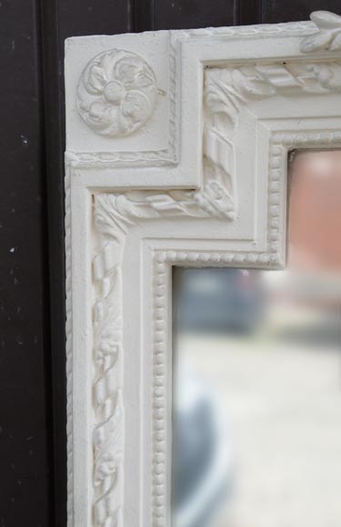 Trumeau ancien de style Louis XVI au fronton orné d'un oiseau Trumeau ancien de style Louis XVI au fronton orné d'un oiseau-4