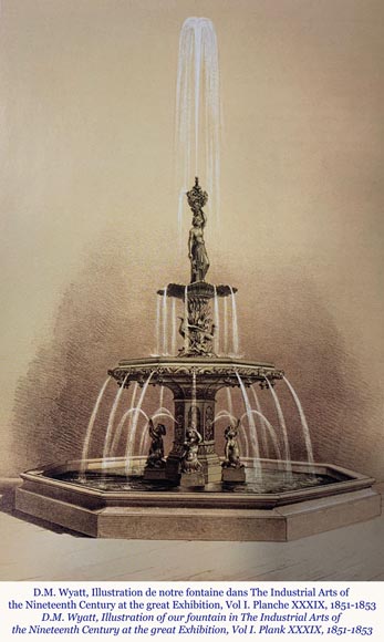 Fonderie du VAL D’OSNE - Exceptionnelle fontaine de style Renaissance Modèle présenté à l’Exposition Universelle de 1851 Fonderie du VAL D’OSNE - Exceptionnelle fontaine de style Renaissance Modèle présenté à l’Exposition Universelle de 1851-1
