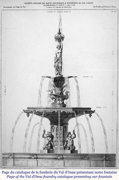 Fonderie du VAL D’OSNE - Exceptionnelle fontaine de style Renaissance Modèle présenté à l’Exposition Universelle de 1851 Fonderie du VAL D’OSNE - Exceptionnelle fontaine de style Renaissance Modèle présenté à l’Exposition Universelle de 1851-2