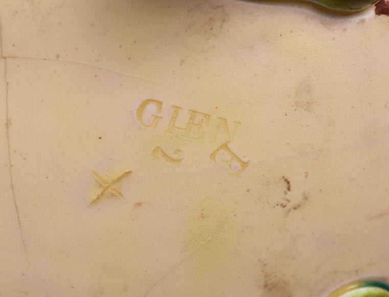 Faïencerie de Gien - Très beau cache-pot  Faïencerie de Gien - Très beau cache-pot