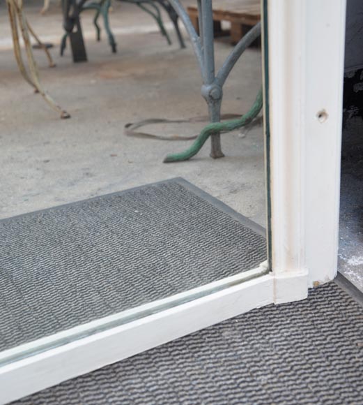 Trumeau ancien de style Louis XV avec une huile sur panneau représentant une scène de marchands à cheval Trumeau ancien de style Louis XV avec une huile sur panneau représentant une scène de marchands à cheval-8