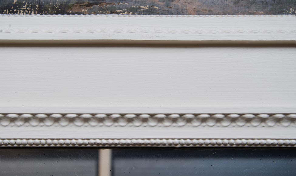 Trumeau ancien de style Louis XVI avec une huile sur toile à décor de scène galante Trumeau ancien de style Louis XVI avec une huile sur toile à décor de scène galante-5