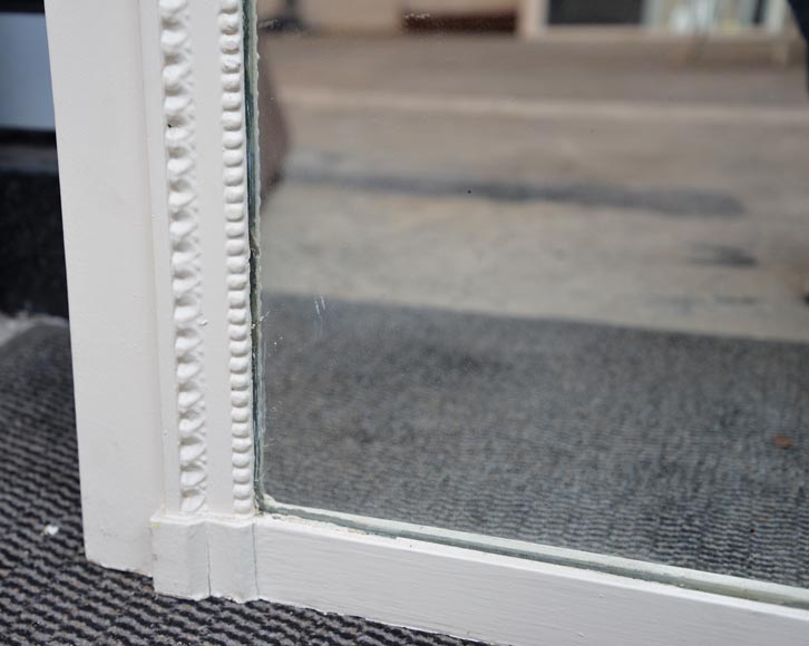 Trumeau ancien de style Louis XVI avec une huile sur toile à décor de scène galante Trumeau ancien de style Louis XVI avec une huile sur toile à décor de scène galante-6