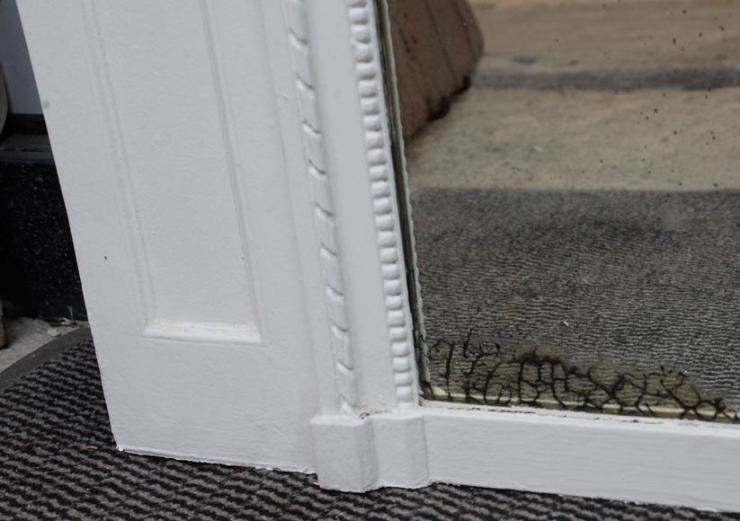 Trumeau ancien peint orné d'une huile sur toile représentant une scène galante Trumeau ancien peint orné d'une huile sur toile représentant une scène galante-7