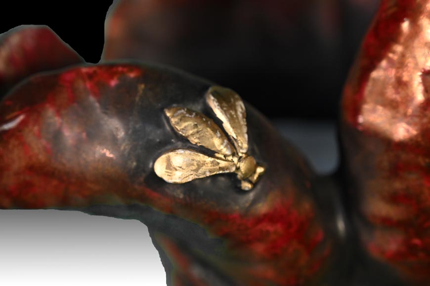 Eduard Stellmacher pour Amphora, Vase à la grenouille, vers 1900 Eduard Stellmacher pour Amphora, Vase à la grenouille, vers 1900-2