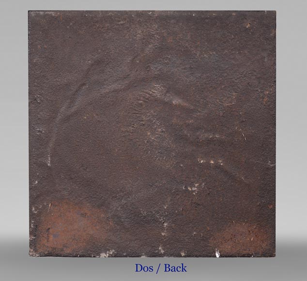 Plaque de cheminée en frontaux armes de Lorraine, datée 1706 Plaque de cheminée en frontaux armes de Lorraine, datée 1706-7